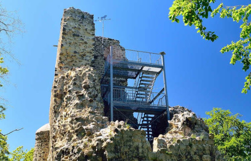 Stempelstelle HWN Burgen &amp; Schlösser, Ruine Heinrichsburg, Quedlinburg, Germany, Germany
